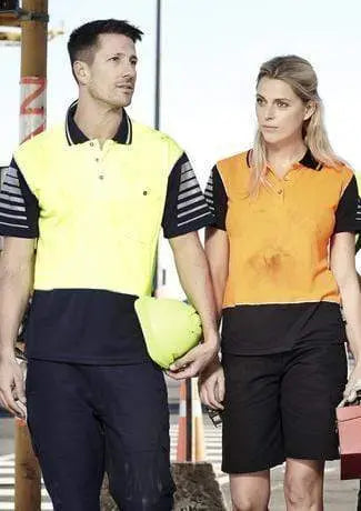 SYZMIK Men’s Hi Vis Zone Polo ZH236 Metro Workwear.